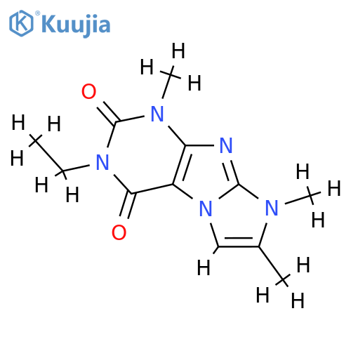 3-ethyl-1,7,8-trimethyl-1H,2H,3H,4H,8H-imidazo1,2-gpurine-2,4-dione structure