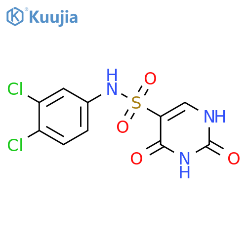 N-(3,4-dichlorophenyl)-2,4-dioxo-1,2,3,4-tetrahydropyrimidine-5-sulfonamide structure