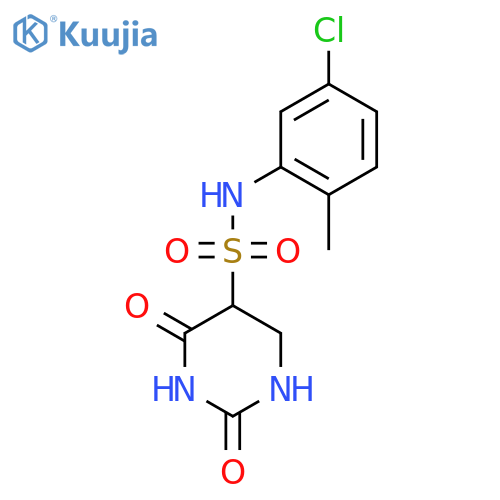 N-(5-chloro-2-methylphenyl)-2,4-dioxo-1,2,3,4-tetrahydropyrimidine-5-sulfonamide structure