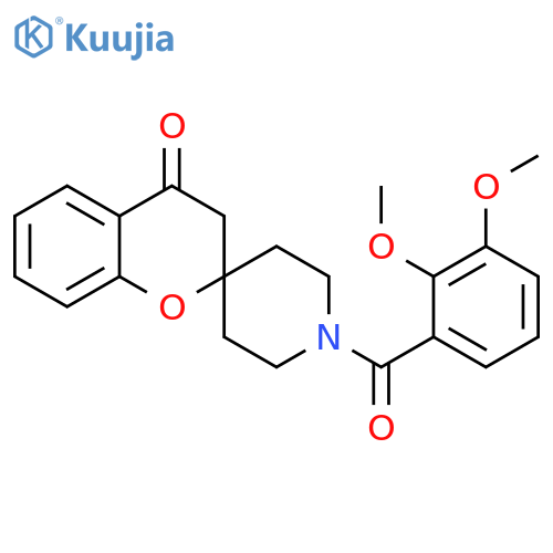 1'-(2,3-dimethoxybenzoyl)-3,4-dihydrospiro1-benzopyran-2,4'-piperidine-4-one structure