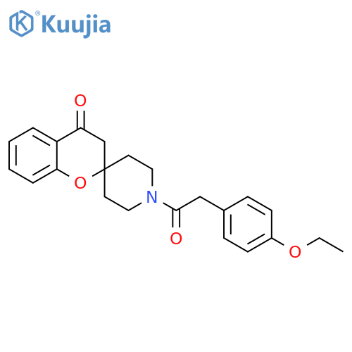 1'-2-(4-ethoxyphenyl)acetyl-3,4-dihydrospiro1-benzopyran-2,4'-piperidine-4-one structure