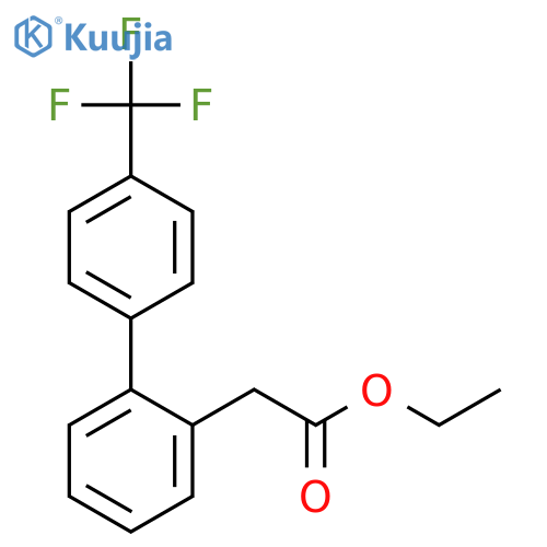 [1,1'-BIPHENYL]-2-ACETIC ACID, 4'-(TRIFLUOROMETHYL)-, ETHYL ESTER structure