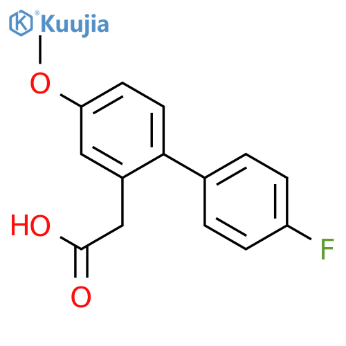 [1,1'-BIPHENYL]-2-ACETIC ACID, 4'-FLUORO-4-METHOXY- structure