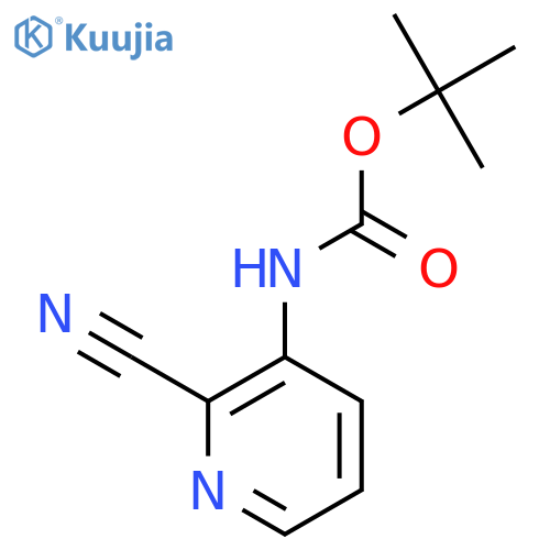 tert-butyl N-(2-cyanopyridin-3-yl)carbamate structure