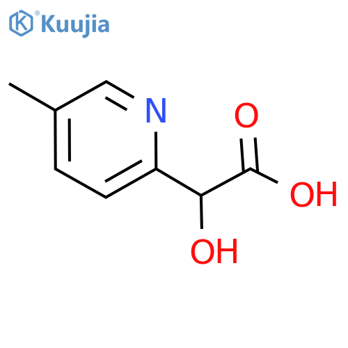 2-hydroxy-2-(5-methylpyridin-2-yl)acetic acid structure