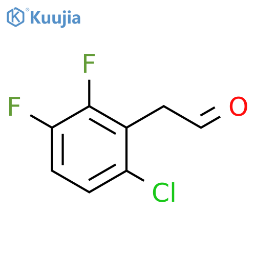 2-(6-chloro-2,3-difluoro-phenyl)acetaldehyde structure
