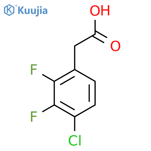 2-(4-Chloro-2,3-difluorophenyl)acetic acid structure