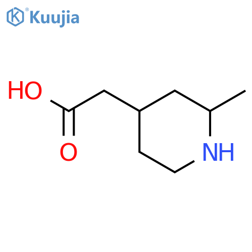 2-(2-methylpiperidin-4-yl)acetic acid structure