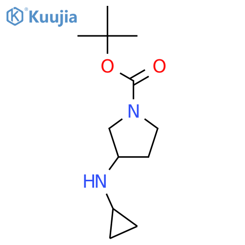 Tert-Butyl 3-(cyclopropylamino)pyrrolidine-1-carboxylate structure