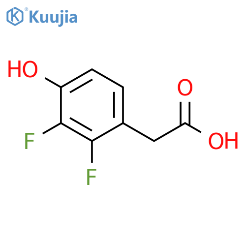 Benzeneacetic acid,2,3-difluoro-4-hydroxy- structure