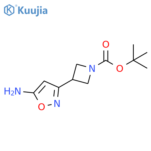tert-butyl 3-(5-amino-1,2-oxazol-3-yl)azetidine-1-carboxylate structure