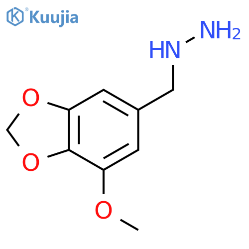 (7-METHOXY-BENZO[1,3]DIOXOL-5-YLMETHYL)-HYDRAZINE structure