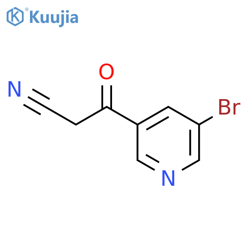 3-(5-Bromopyridin-3-yl)-3-oxopropanenitrile structure