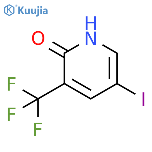 5-Iodo-3-trifluoromethyl-1H-pyridin-2-one structure