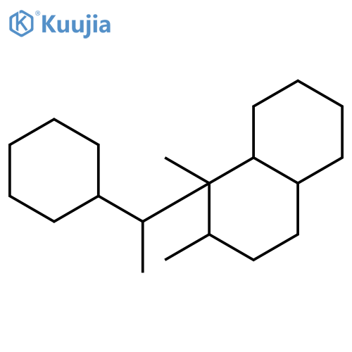 Naphthalene, 1-(1-cyclohexylethyl)decahydrodimethyl- structure