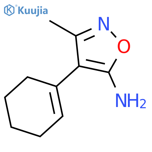 4-(cyclohex-1-en-1-yl)-3-methyl-1,2-oxazol-5-amine structure