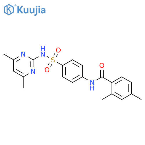 N-{4-(4,6-dimethylpyrimidin-2-yl)sulfamoylphenyl}-2,4-dimethylbenzamide structure