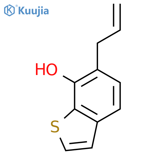Benzo[b]thiophene-7-ol, 6-(2-propenyl)- structure