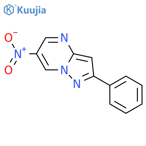 Pyrazolo[1,5-a]pyrimidine, 6-nitro-2-phenyl- structure