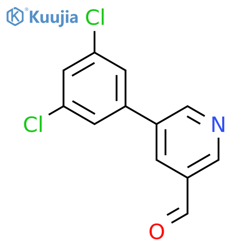 5-(3,5-dichlorophenyl)pyridine-3-carbaldehyde structure