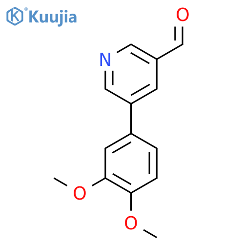 5-(3,4-Dimethoxyphenyl)pyridine-3-carbaldehyde structure