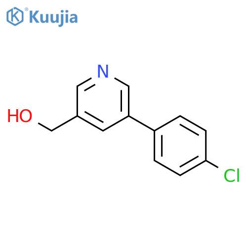 (5-(4-Chlorophenyl)pyridin-3-yl)methanol structure