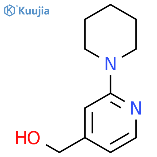 4-Pyridinemethanol,2-(1-piperidinyl)- structure