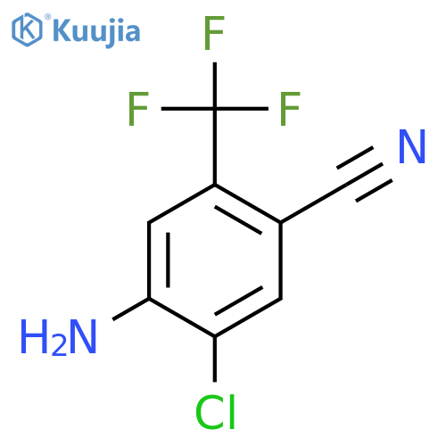 4-Amino-5-chloro-2-trifluoromethyl-benzonitrile structure