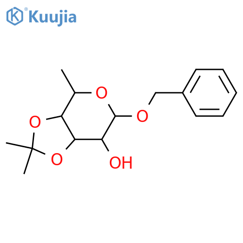 6-Deoxytalose; α-L-Pyranose-form, Benzyl glycoside, 3,4-isopropylidene structure
