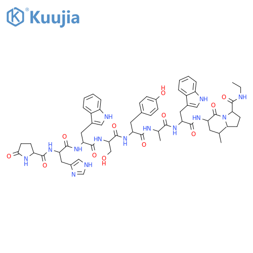 (Des-Gly10,D-Ala6,Pro-NHEt9)-LHRH (salmon) structure