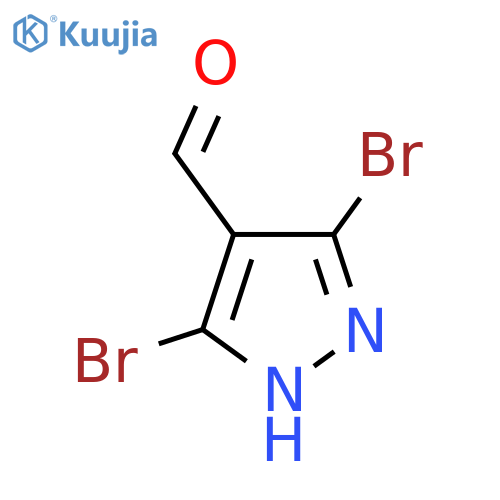 3,5-Dibromo-1H-pyrazole-4-carbaldehyde structure