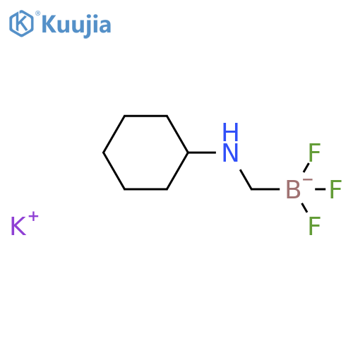 Potassium ((cyclohexylamino)methyl)trifluoroborate structure