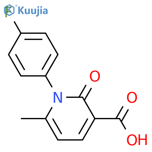 1-(4-fluorophenyl)-6-methyl-2-oxo-pyridine-3-carboxylic acid structure