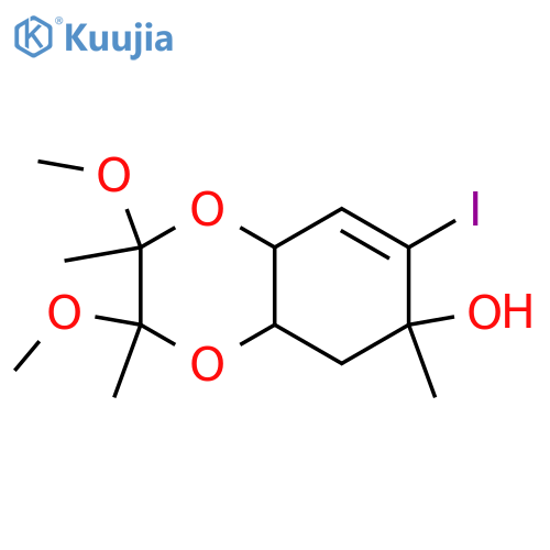 (2S,3S,4aR,6S,8aR)-2,3,4a,5,6,8a-Hexahydro-7-iodo-2,3-dimethoxy-2,3,6-trimethyl-1,4-benzodioxin-6-ol structure