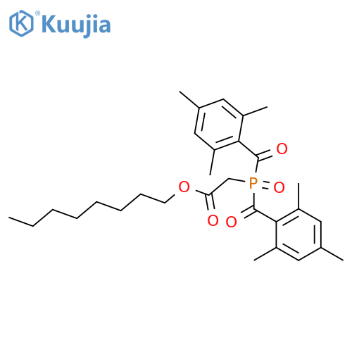 Acetic acid, 2-[bis(2,4,6-trimethylbenzoyl)phosphinyl]-, octyl ester structure