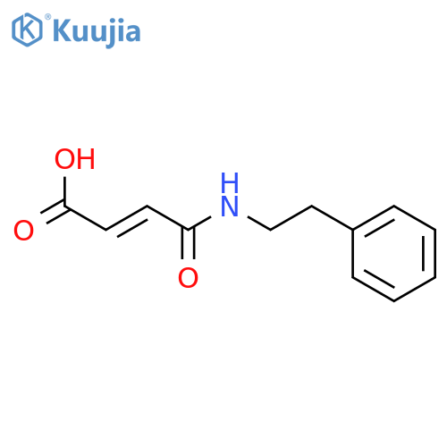 2-Butenoic acid, 4-oxo-4-[(2-phenylethyl)amino]-, (2E)- structure