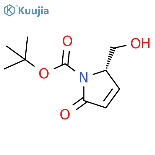 (2S)-2,5-dihydro-2-(hydroxymethyl)-5-oxo-1H-Pyrrole-1-carboxylic acid 1,1-dimethylethyl ester structure