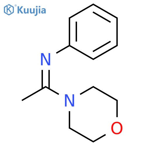Morpholine, 4-[(1E)-1-(phenylimino)ethyl]- structure