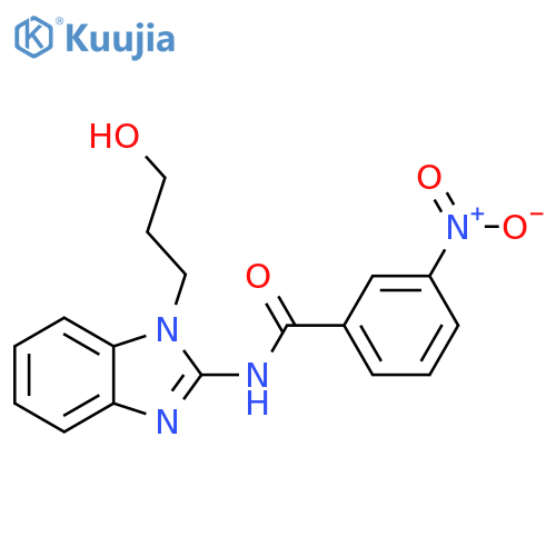Benzamide, N-[1-(3-hydroxypropyl)-1H-benzimidazol-2-yl]-3-nitro- structure