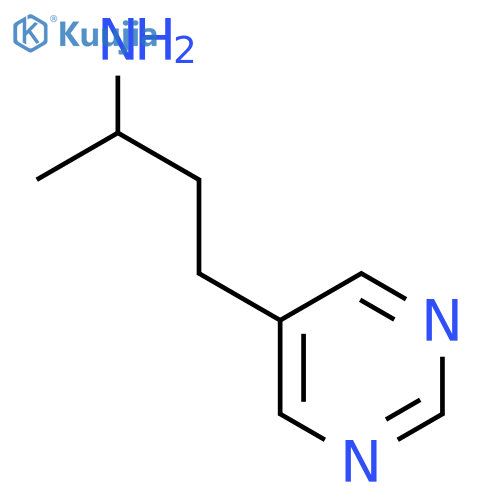 4-(pyrimidin-5-yl)butan-2-amine structure