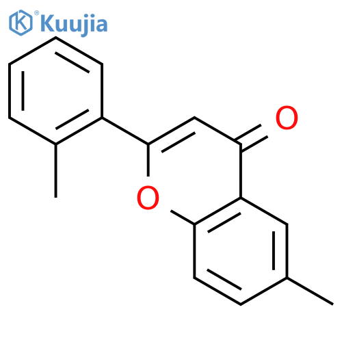 4H-1-Benzopyran-4-one, 6-methyl-2-(2-methylphenyl)- structure