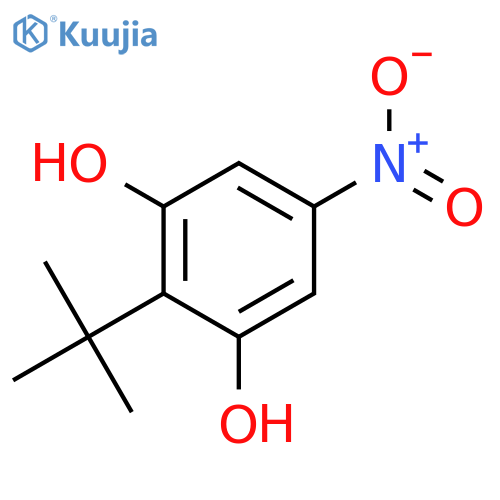 1,3-Benzenediol, 2-(1,1-dimethylethyl)-5-nitro- structure