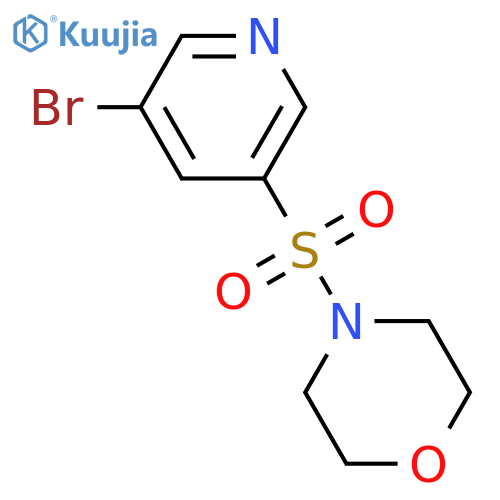 4-[(5-bromo-3-pyridyl)sulfonyl]morpholine structure