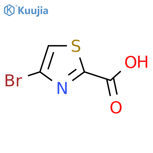 4-Bromo-1,3-thiazole-2-carboxylic acid structure