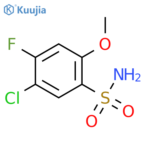 Benzenesulfonamide, 5-chloro-4-fluoro-2-methoxy- structure