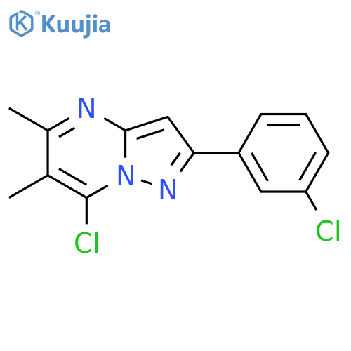 7-Chloro-2-(3-chloro-phenyl)-5,6-dimethyl-pyrazolo1,5-apyrimidine structure