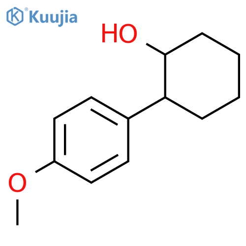 2-(4-methoxyphenyl)cyclohexan-1-ol structure
