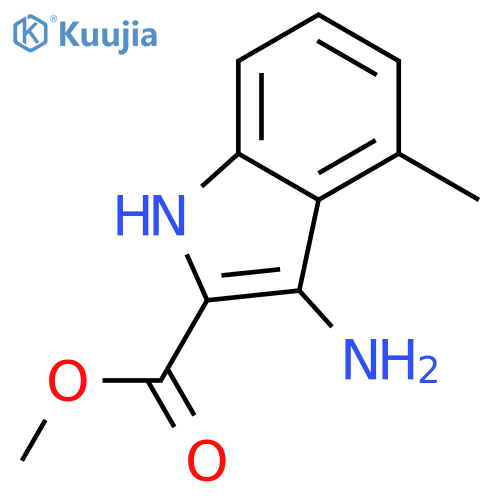 3-Amino-4-methyl-1H-indole-2-carboxylic acid methyl ester structure