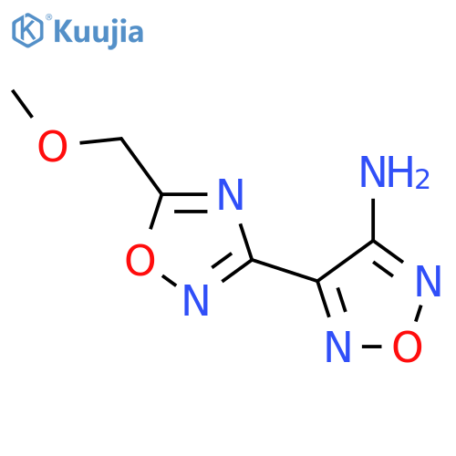 4-(5-Methoxymethyl-[1,2,4]oxadiazol-3-yl)-furazan-3-ylamine structure