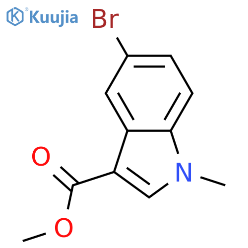 5-Bromo-1-methyl-1H-indole-3-carboxylic acid methyl ester structure